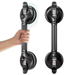 Grab Bars for Bathtubs and Showers, 17 inch Shower Handles for Elderly Suctio... - Picture 1 of 9