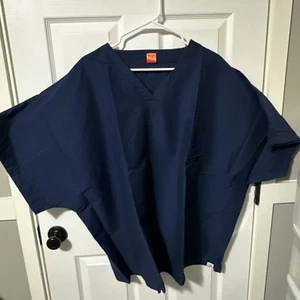 4xl Navy Blue Fashion Seal Healthcare Scrub Top 6857 - Picture 1 of 4