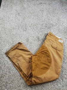 Vintage Cabela's Brush Pants 36X30 Mens Brown Canvas Straight Leg Hunting Pants - Picture 1 of 17