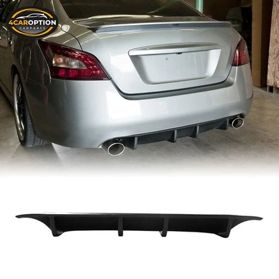 Fits 09-15 Nissan Maxima 7th Gen ST Style Rear Bumper Lip Valance Diffuser PU - Image 1 of 3
