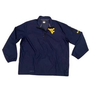 Nike West Virginia Mountaineers Jacke Herren L Navy 1/4 Zip StormFit Windbreaker - Bild 1 von 14