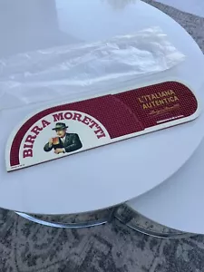 Birra Moretti Beer Bar Rubber Runner Mat - New, Home Bar, Man Cave , - Picture 1 of 7