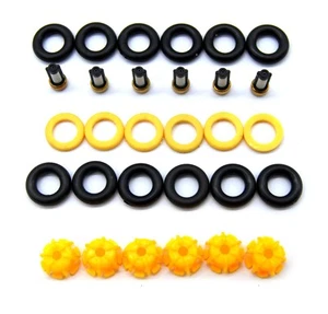 FUEL INJECTOR SERVICE KIT FOR BMW 6 SERIES 635i M635i CSI M30B35 0280150203 - Picture 1 of 15