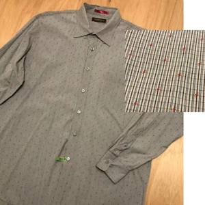 Tommy Bahama Island Soft Button Up Shirt XL 100% Cotton Light Blue Check Embr - Picture 1 of 14