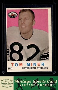 1959  Topps - Tom Miner - Rookie RC #52 Pittsburgh Steelers