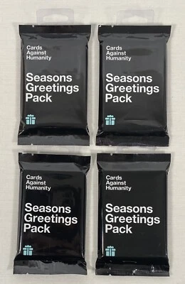 Lot of 4 Cards Against Humanity: Seasons Greetings  Pack New Unopened - Image 1 of 3