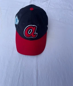 New Era Atlanta Braves blau rot Small A Mütze Cap Baseball verstellbarer Riemen MLB - Bild 1 von 7