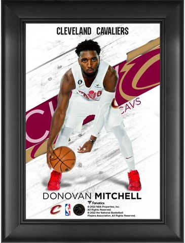 Donovan Mitchell Cleveland Cavaliers Framed 5" x 7" Jersey Swap Collage Cover