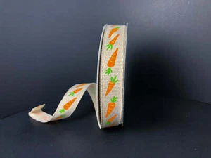 Carrot Ribbon, Easter Carrots, Natural/Orange/Green, Farmer's Market, Natural Po - Imagen 1 de 1