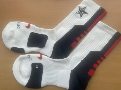 Calcetines de baloncesto para hombre Nike Elite 2012 EE. UU. talla MEDIANA 6-8 rojo/blanco olímpicos Foto 1 de 3