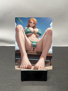 Tarjeta coleccionable de arte personalizado de anime Nami One Piece Waifu NSFW DISPONIBLE W3235 - Imagen 1 de 2