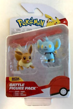 NEW Jazwares PKW2647 Pokemon 2-Inch EEVEE & SHINX 2-Pack Battle Figures