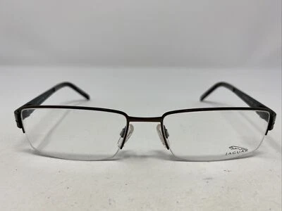 Marco de gafas Jaguar FMG L31 Mod.33031-564 57-18-140 marrón media llanta Y142 Foto 1 de 4