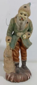 40369 Pastorello Presepe - Statuina in gesso e feltro - Babbo Natale verde 18 cm - Foto 1 di 6