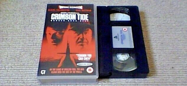 CRIMSON TIDE Widescreen UK PAL VHS VIDEO 1995 Gene Hackman Denzel Washington  - Image 1 of 1