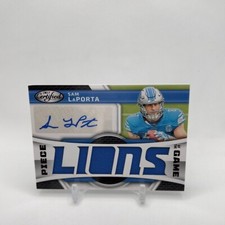 2023 Panini Certified Sam LaPorta Rookie RC Auto Piece of The Game /99 Lions