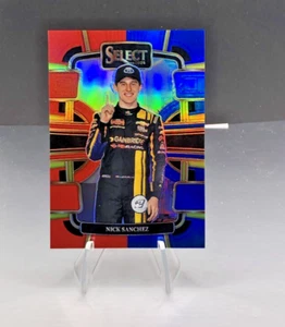 2024 Select Racing NASCAR Nick Sanchez Grandstand Tri-Color Prizm #21 /249 SP - Picture 1 of 3