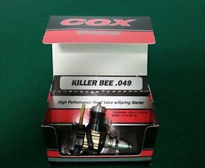 New Cox #340 Killer Bee .049 Model Airplane Engine w/Wrenches & Instructions