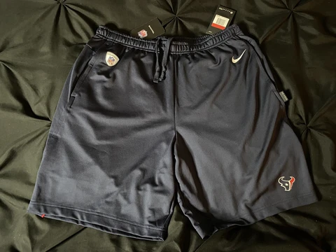 HOUSTON TEXANS NIKE Dri Fit Team Issue  Training Shorts Mens SIZE LARGE NEW 2020 Cover