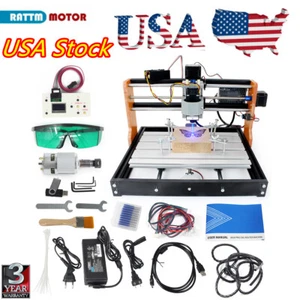 【USA】2 in 1 CNC Router 3018-PRO 5.5W 10W 15W Laser Engraver Wood Milling Machine - Picture 1 of 62