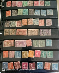 A Nice collection of 105 France Postage stamps issued between 1863 - 1947 - Picture 1 of 4