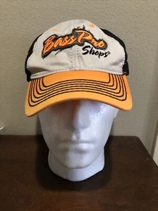 Bass Pro Shops Trucker Mesh Hat (Hunter Orange/Gray) One Size Fits All - Picture 1 of 5