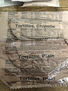 USMRE Military Ration Tortilla 2-pack Plain And Chipolte - Picture 1 of 3