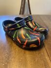 Men’s Crocs Bistro Clog Black Red Green Peppers Size 10 NEW