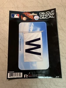 Chicago Cubs (W Flag) Die-Cut Window Decal (Rico Industries) New - Picture 1 of 1