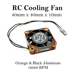 Ventilador de refrigeración RCP Xtreme Cool 40 mm RC naranja y negro aluminio 16000 RPM macho JST - Imagen 1 de 20