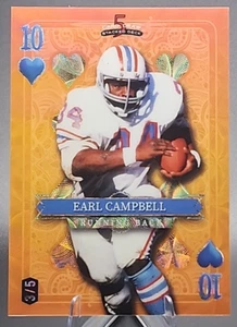 Earl Campbell/5 2024 Comodín 5 Cartas Dibujo Naranja Mira 10 Engrasadores Salón de la fama SSP - Imagen 1 de 2