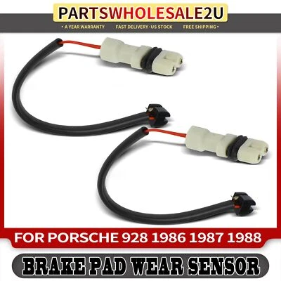 Sensor de desgaste de pastillas de freno de disco delanteras nuevas 2 piezas para Porsche 928 1986 1987-1988 Foto 1 de 4
