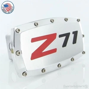 Chevy Z71 Logo Billet With Allen Bolts Tow Hitch Cover (Chrome) - Bild 1 von 2