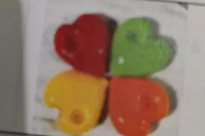 Tubo de mano verde corazón 3" - Imagen 1 de 1