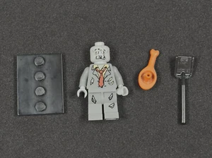 LEGO CMF Series1 Minifigure Zombie col005 Complete set w/ Stand & Accessories - Picture 1 of 13