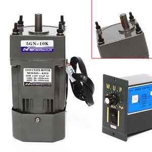 Controlador de reducción de motor reversible de velocidad variable de motor de engranaje de CA de 110 V 60 W 1:10 - Imagen 1 de 8