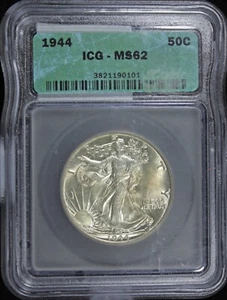 1944 WALKING LIBERTY HALF DOLLAR - ICG MS-62 (2532053) - Picture 1 of 4