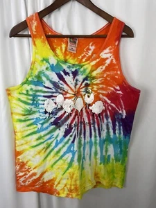 Vintage Tie Dye Ba Haba Maine T-Shirt Muscle Shirt Sheep Sz L Unisex Bar Harbor - Picture 1 of 5