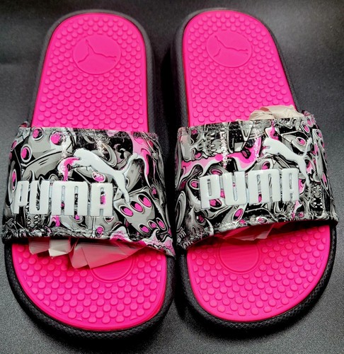 Slides Puma Popcat personalizzati con stampa dadi taglia 2 anni nuovi