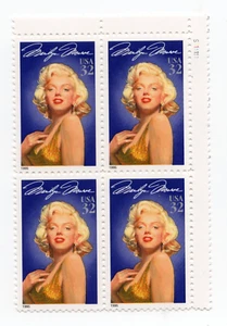 Scott #2967 Marilyn Monroe Block of 4 Stamps - MNH UR - Picture 1 of 1