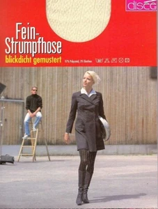 STYLISH blickdichte Strumpfhose, natur, irisch gemustert, 38-40 *disee* - Bild 1 von 1