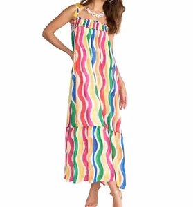 Flying Tomato Classic Love Maxi Regenbogen Kleid - Größe M - Urlaub ~ Ostern - - Bild 1 von 15