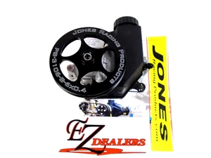JONES RACING GM Type 2 ALUM Power Steering Pump & 6" V-BELT PULLEY IMCA WISSTOA - Picture 1 of 5