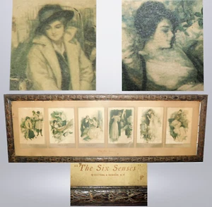 Tarjetas postales antiguas coloreadas a mano The Six Senses Reinthal & Newman Harris Fisher - Imagen 1 de 12