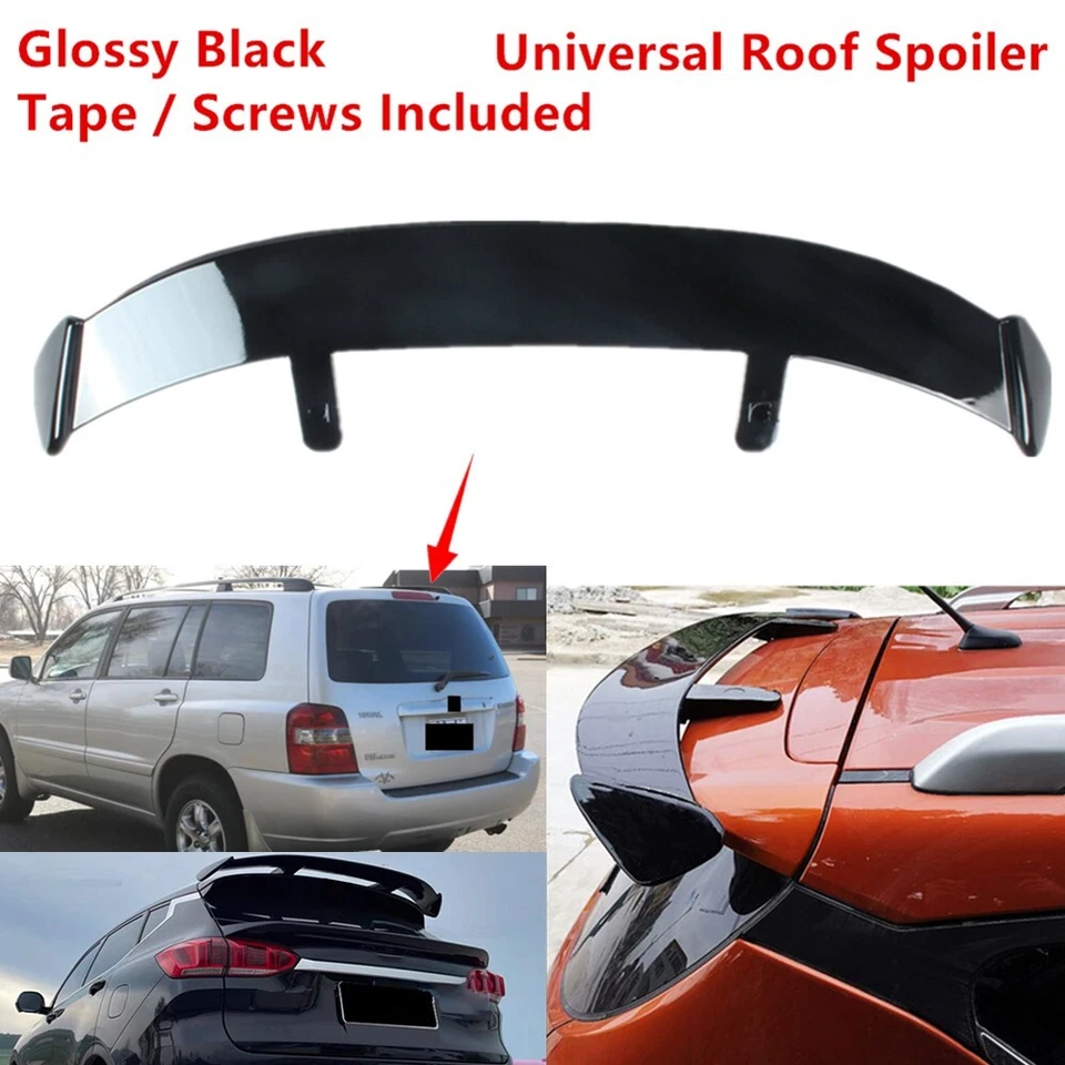 Fit For Toyota Highlander 00-07 Rear Roof Spoiler Modified Wing ABS Gloss Black Foto 1 de 4