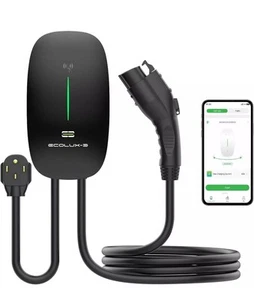 Cargador Smart Home EV, NIVEL 1-2 (40A 240V), N 14-50P, cable de 23 pies J1772 - Imagen 1 de 4