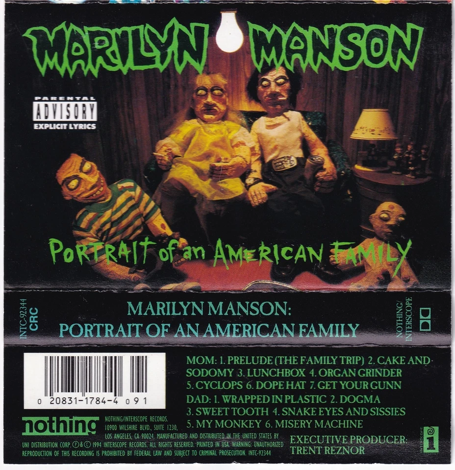 Кассетная лента Marilyn Manson Portrait Of An American Family 1994 - Изображение 1 из 4