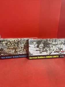 Unidades de humo vintage de paracaidistas británicos y soldados alemanes ESCI Red Devils - Imagen 1 de 6