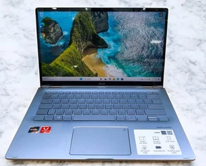 ASUS ZenBook Flip 14 2in1 UX462DA AMD Ryzen 5 3500U 8GB RAM 256GB SSD Win 11 - Bild 1 von 9