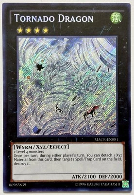 MACR-EN081 Tornado Dragon - Secret Rare Unlimited Near Mint YuGiOh Card - Image 1 of 3